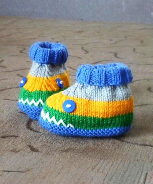 Monster-Themed Baby Booties