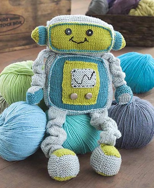 Knitted Robots Free Patterns 3