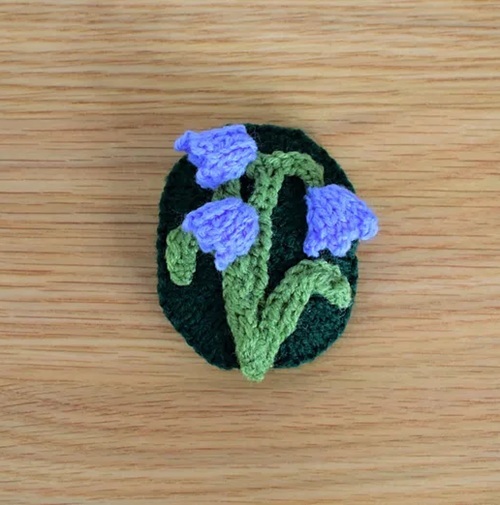 Bluebell brooch