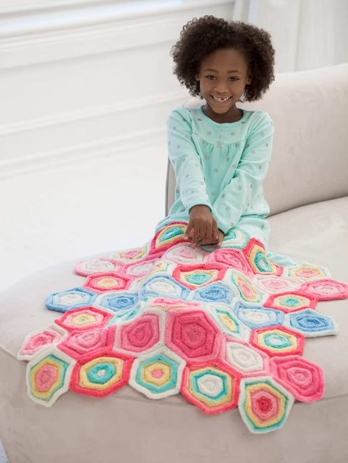 Hexagon Free Knitting Patterns 1