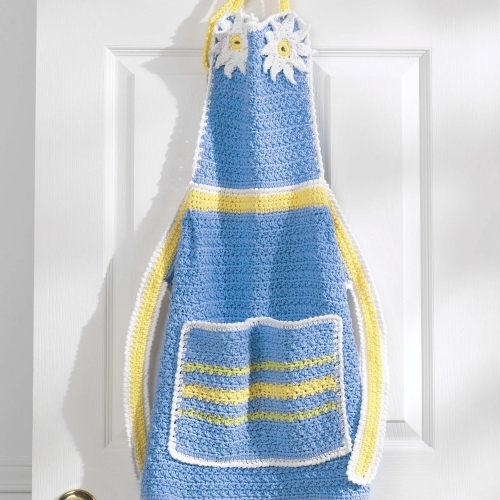 Daisy Apron Free Knitting Pattern