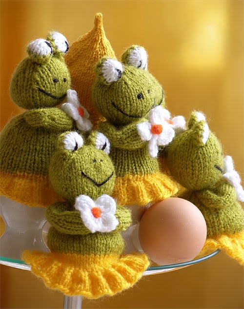 Frog Egg Warmer Cozies