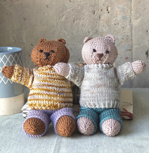 Group of Teddies Free Knitting Patterns 2
