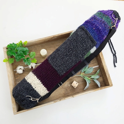 Handmade Scrapy Yoga Bag
