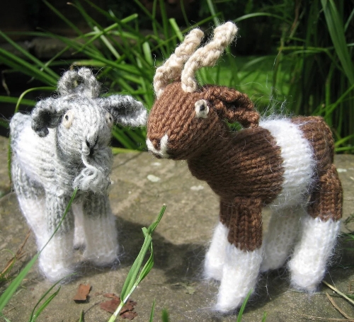 He and She Knitted Goats