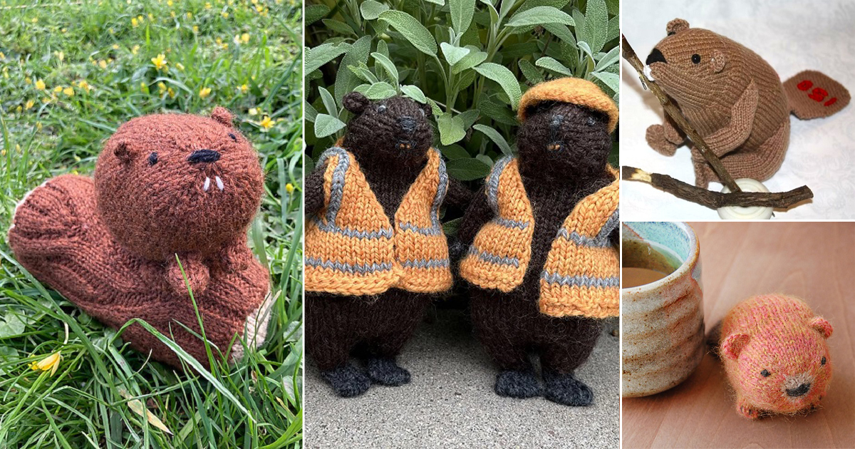 7 Knitted Beaver Free Patterns ⋆ Bright Stuffs