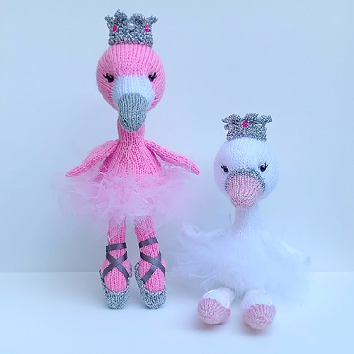 The little Ballerina Swan and Flamingo