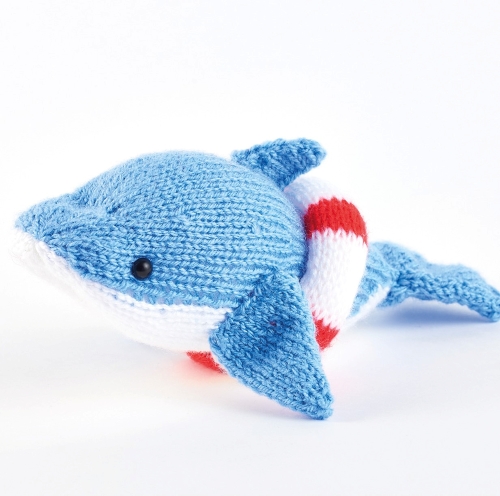 Knitted Dolphin with Swimming Ring