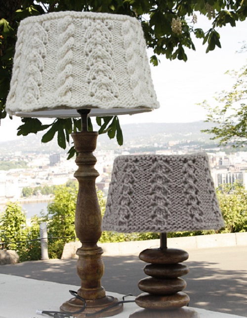 Easy and Cute Knitted Lampshade Patterns 2