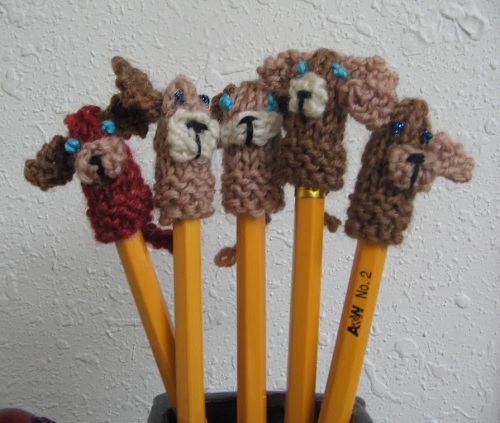 Pencil Toppers Free Knitting Patterns 2