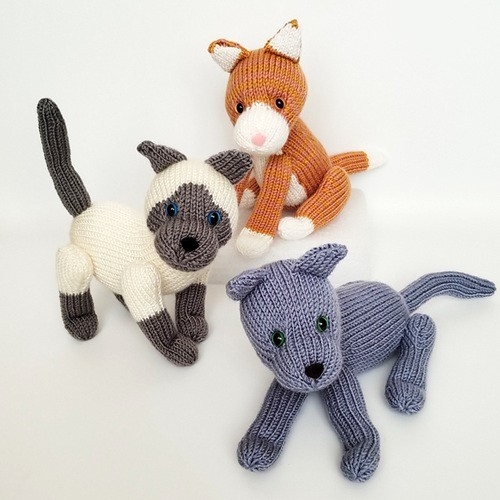 Red Tabby Cats Free Knitting Pattern