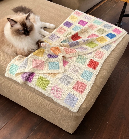 Scrappy Knit Baby Blanket