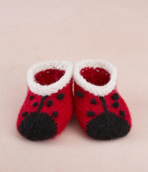 Sweet Lady Bug Booties