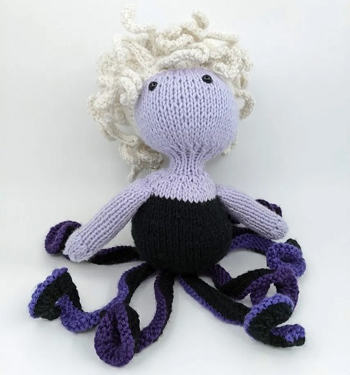 Knitted Sea Witch Doll