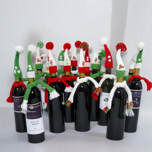 Wine Bottle Decorations Free Knitting Pattern