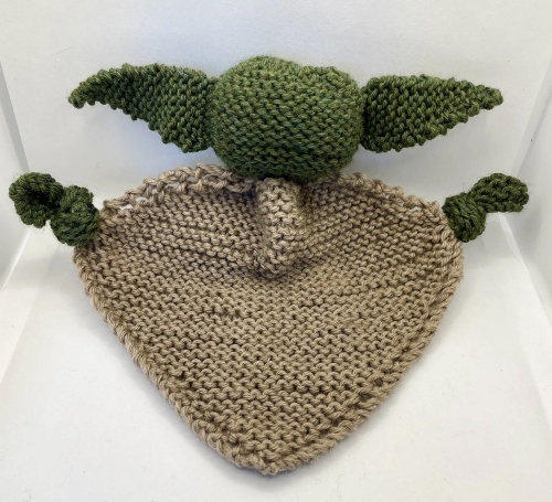 Yoda-Inspired Blanket Buddy Baby Toy