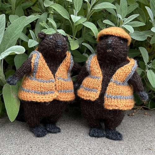 knitted beaver friends