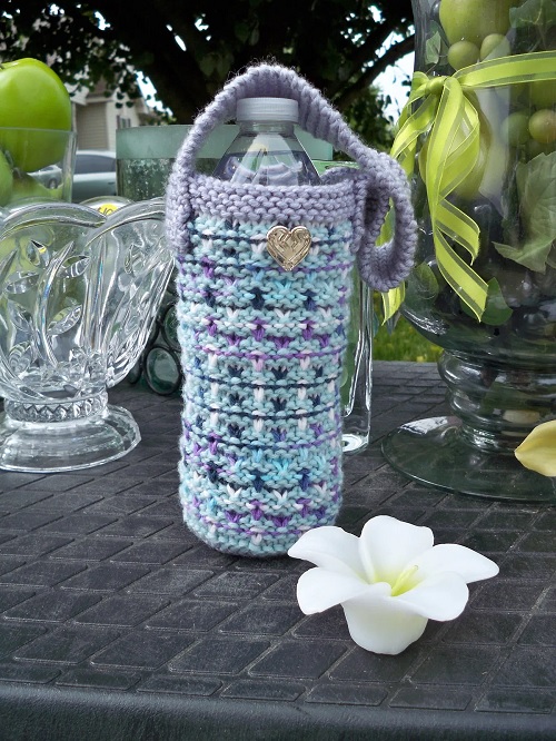 Falling Ribbons Water Bottle Cozy