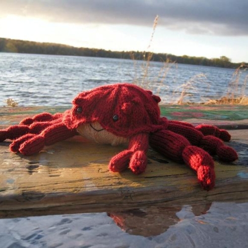 DIY Lifelike Knitted Crab Free Pattern