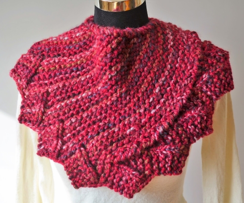 Knitted Dragon Fire Cowl