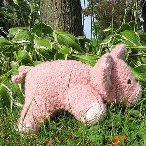 Fat pig Animal Toys Free Knitting Patterns