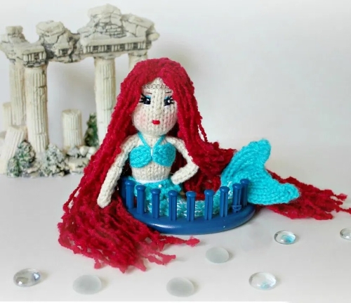 Loom Knit Mermaid Doll
