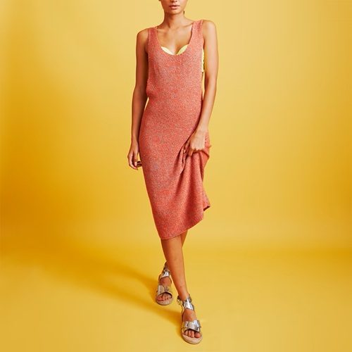 Midsummer Midi Dress - Free Knitting Pattern For Women in Paintbox Yarns Metallic DK
