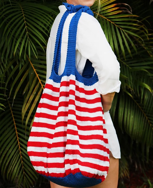 4th of July Beach Ball Bag