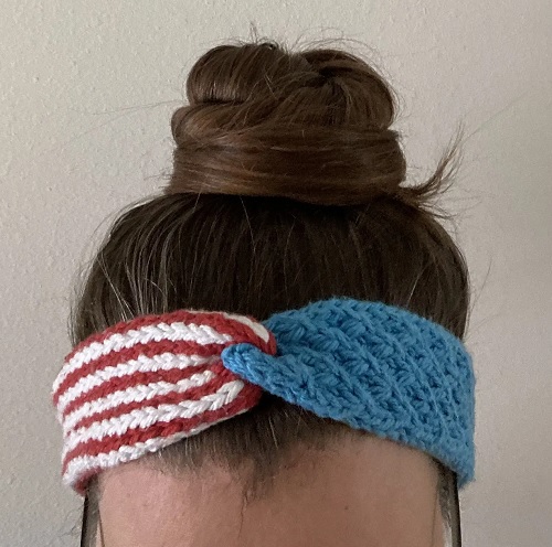 4th of July twist headband