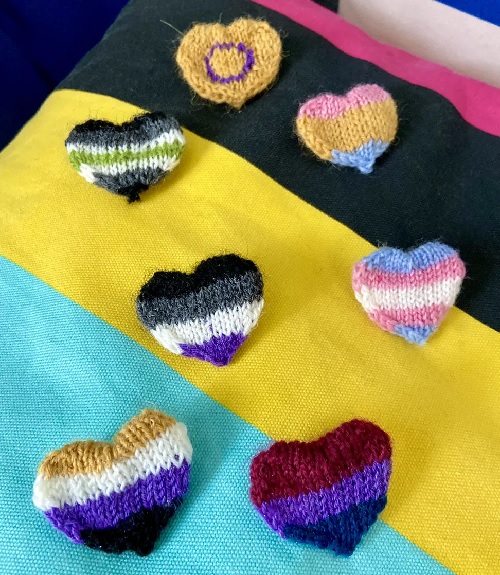 All the colours of Pride heart