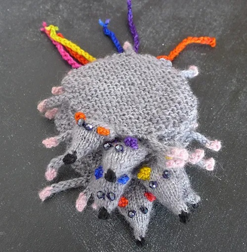 flat Unique Mouse Free Knitting Patterns