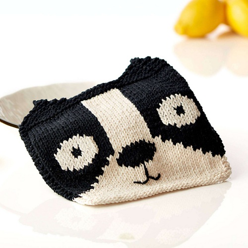 Free Lily Knit Puppy Dishcloth Pattern