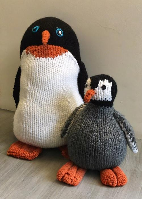 knitted penguins plushies