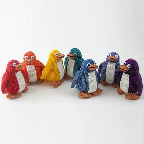 Rainbow penguins
