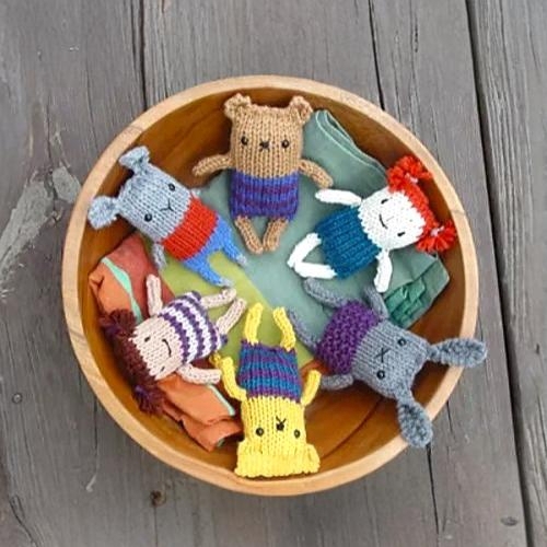 Knitted Animal Friends Free Patterns