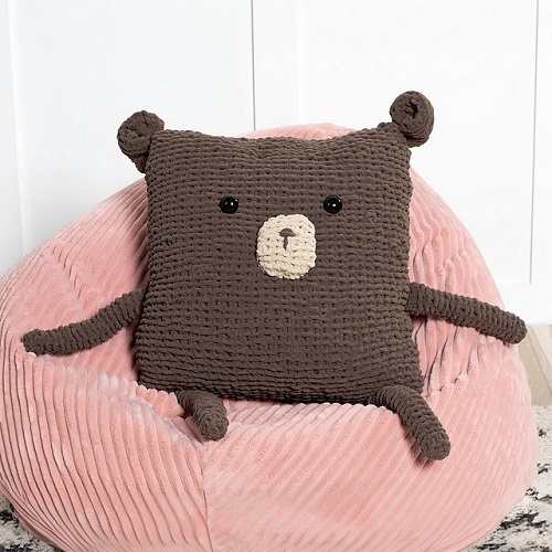 Knitted Bear Pillow Free Patterns 2