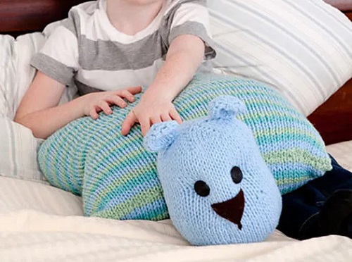 Knitted Bear Pillow Free Patterns 4
