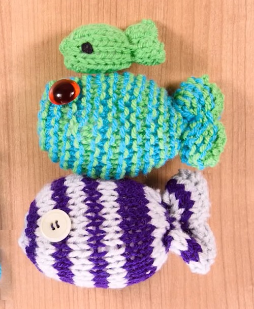 Knitted fish in under 10 minutes