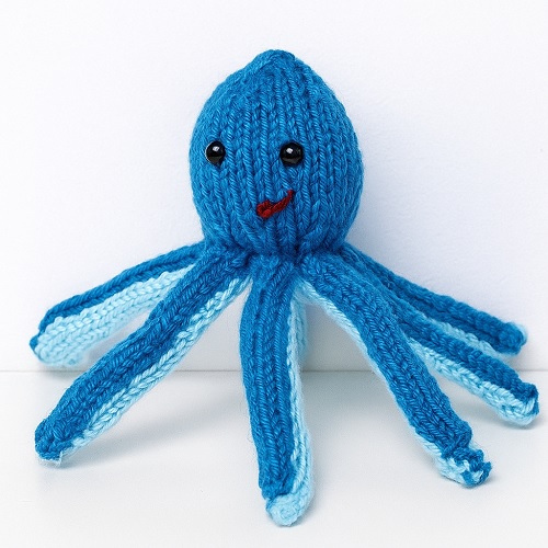 knitted octopus toy