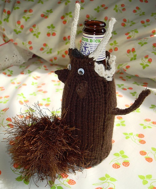 Scrat and Squirrel Beer Bottle Cozy