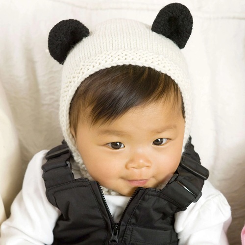 panda Baby Bonnets Free Knitting Patterns