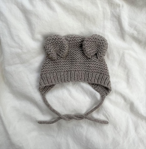 bear Baby Bonnets Free Knitting Patterns