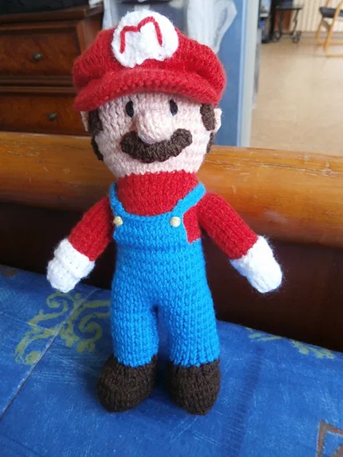 mario Cartoon Characters Free Knitting Patterns 