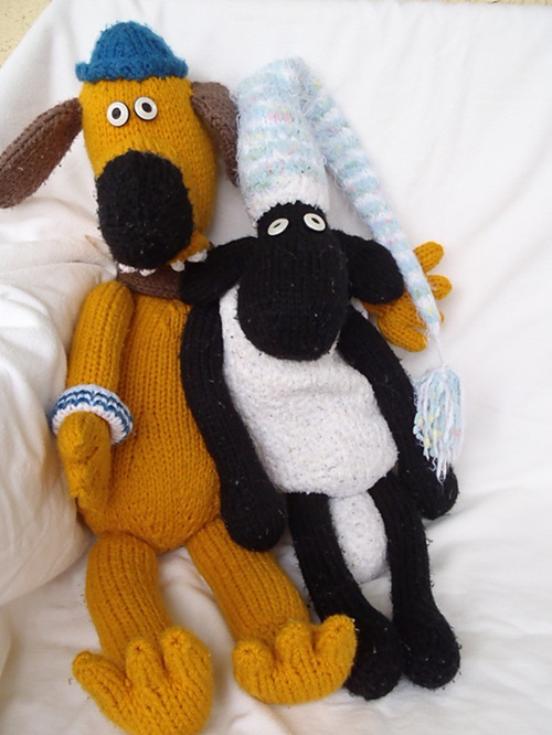dog Characters Free Knitting Patterns 