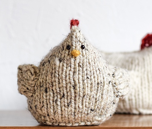 white Emotional Support Chicken Free Knitting Patterns