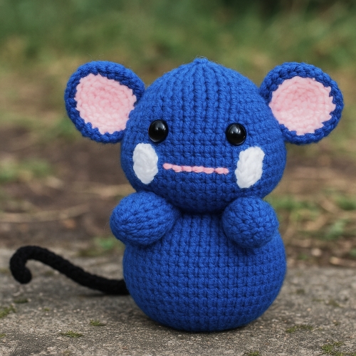 Knitted Azurill Toy