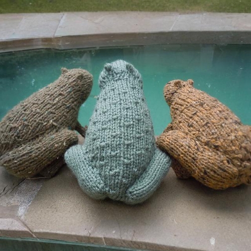 Group of Frogs Free Knitting Patterns