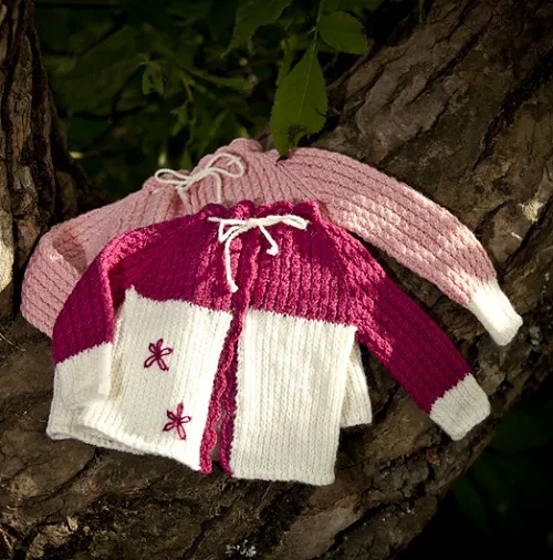 Clara - Baby Cardigan & Hat