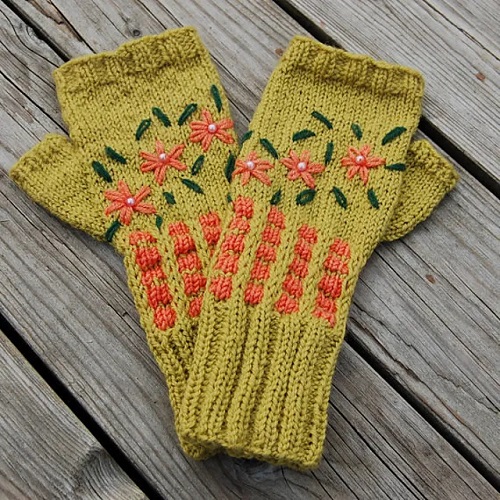 Spring Fingerless Gloves