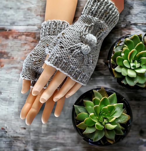 Spider Fingerless Gloves